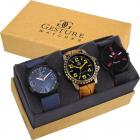 Gesture  Attractive Arrogant Combo of 3 Stylish Creative Watch - For Men