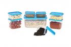 All Time Plastics Polka Container Set, Set of 8, Blue