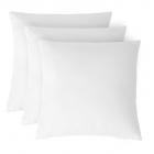 Solimo 3-Piece Cushion Set (16 x 16 Inches), White