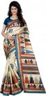 Wama Fashion Graphic Print Fashion Silk Saree