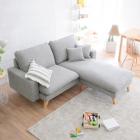 Furny Paris Three Seater Interchangeable Sofa (Grey)