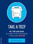 Rs. 150 cash back on bus tickets of Rs. 250 & above