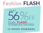 Flat 56% off on Rs. 1299 & above