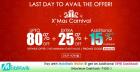 Upto 80% Off + Extra 25% Off + 15% Cashback