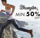 Flat 50% Off + Extra 30% Off On Wrangler Men & Women Clothing