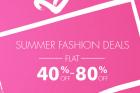 Summer Fashion Deal Flat 40% - 80% - Extra 5% With Payumoney