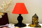 Tucasa LG-195 Conical Shade Table Lamp (Red)