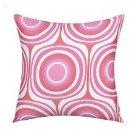 Cushion Cover Concentric Circles Pink