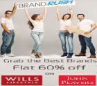Wills Lifestyle and John Players - Flat 60% Off