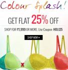 Colour Flash Get Flat 25% off on 1999 & above
