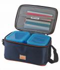 All Time Plastic Lunch Box with Bag Set, 4-Pieces, Blue (ALLTME_406466-18_BLE)
