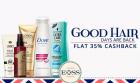 Haircare-Flat 35% cash back