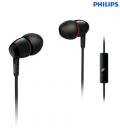 Philips SHE7005/10 In-Ear Headphone with In-Line Mic (Black)