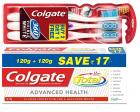 Colgate Total Advanced Health Toothpaste - 240 g with 360 Toothbrush (Buy 2 Get 1 Free)