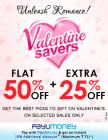 Flat 50% Off + Extra 25% off