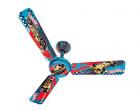 Usha Hot Wheels F-Racer 1200mm Kids Ceiling Fan without Regulator (Blue)