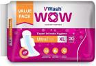 VWash Wow UltraThin Sanitary Napkins - Extra Large (30 Count)