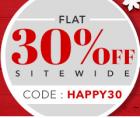 Flat 30% OFF On All Products!