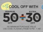 Min 50% Off + Extra 30% Off  + Extra 10% Cashback