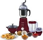 Kenstar Stallion DX4J 600 Mixer Grinder(Maroon, 4 Jars)