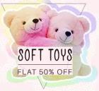 Extra 50% Cashback on on Soft Toys