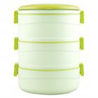 Cello Amaze Insulated 3 Container Lunch Carrier, Green