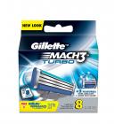 Gillette Mach3 Turbo Blades - 8 Cartridges (Free Pack of 2)