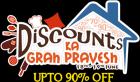 Discounts ka Grah Pravesh - Upto 90% Off! Hurry