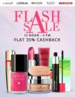 Makeup Flat 35% Cashback