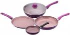 Wonderchef Royal Velvet Induction Base Cookware Set, 4-Pieces