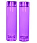Steelo Neer Tritan Water Bottle, 1 Litre, Set of 2, Violet