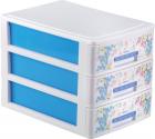 Nayasa Tuckins 3 Piece Drawer, Blue