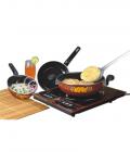 Milton Ultra Black Induction Cookware Set - 3 Pcs