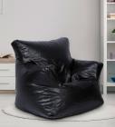 Ricky XXXL Filled Bean Bag in Black Colour by SGS Industries