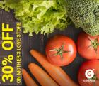 Get 30% off on Fresh Fruits and Vegetables from Mother