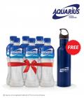 Aquarius Active Hydration Drink 400 ml Pack of 6 (Stainless Steel Sipper Worth Rs 200 Free)