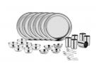 Classic Essentials MGR109 Magic Range Stainless Steel Dinnerware Set, 30-Pieces, Silver