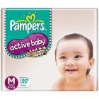 Pampers Active Baby Medium Size Diapers (90 count)