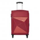Safari Prisma 55 Cms Polyester Red Cabin 4 wheels Soft Suitcase
