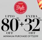 Upto 80% + 32% off at jabong + lucky draws to win prizes