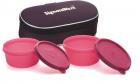 Signoraware Mid-Day Lunch Box with Bag, Pink