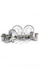 Klassic Vimal Stainless Steel Dinner Set - 30 Pcs