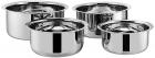 Solimo Stainless Steel 4-Piece Tope Set Without Lid