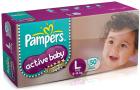 Pampers Active Baby Large Size Diapers (50 Count)