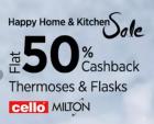 Milton Thermoses & Flask with  Flat 50% Cashback