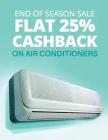 Flat 25% off on ACs