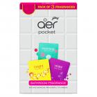 Godrej aer Pocket, Bathroom Air Fragrance - Assorted Pack of 3 (3x10g)