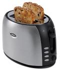 Oster TSSTJC5BBK 800-Watt 2-Slice Pop-up Toaster (Black/Steel Finish)