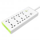 Tukzer 8 Way+2 USB Port Spike Guard / Surge Protector