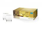 Ocean Ivory Rock Platinum Band Glass, Set of 6, 320ml, Transparent